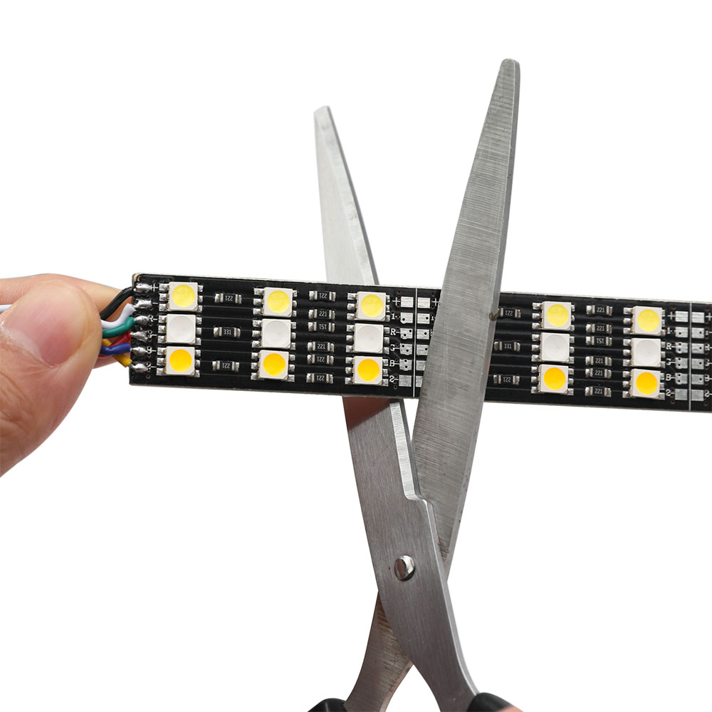 DC12V Triple Row RGBCCT Rigid Linear LED Light Bar For Home Lighting - 55LEDs per Foot - 5pcs by sales
